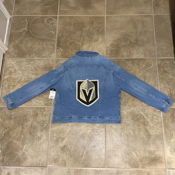 Women's blue denim jacket with VGK patches - Picture 2 of 2